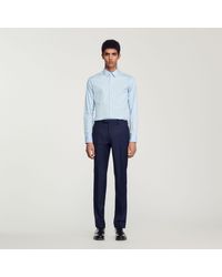 Sandro - Fitted Stretch Cotton Shirt - Lyst
