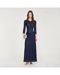 Sandro - Rhinestone Knit Maxi Skirt - Lyst