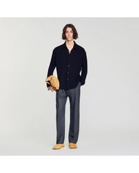 Sandro - Crinkled Loose-Fit Shirt - Lyst