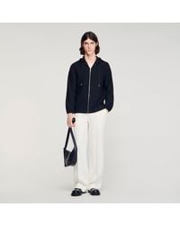 Sandro - Hooded Shirt - Lyst