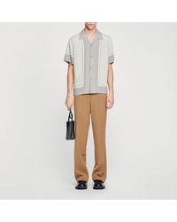 Sandro - Short-Sleeved Patterned Shirt - Lyst