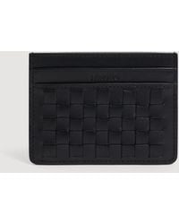 Sandro - Braided Leather Card Holder - Lyst