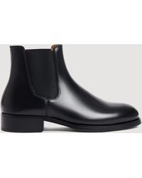 Sandro - Smooth Leather Chelsea Boots - Lyst