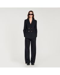 Sandro - Wool Suit Jacket - Lyst