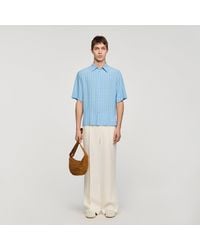 Sandro - Link Print Loose-Fit Shirt - Lyst
