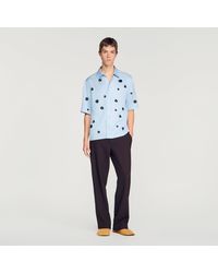 Sandro - Loose-Fit Floral Shirt - Lyst