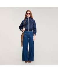 Sandro - Raw Straight Patch Pocket Jeans - Lyst