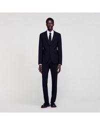 Sandro - Virgin Wool Suit Jacket - Lyst
