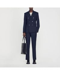 Sandro - Double-Breasted Suit Jacket - Lyst