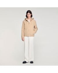 Sandro - Hooded Zip-Up Jacket - Lyst