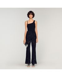 Sandro - Asymmetric Knit Top - Lyst