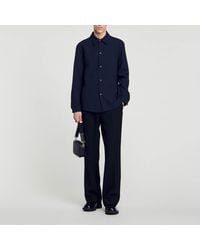 Sandro - Long-Sleeved Jersey Shirt - Lyst