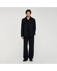 Sandro - Buttoned Overshirt - Lyst