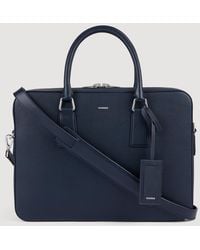 Sandro - Large Grained Leather Briefcase - Lyst