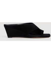 Sandro - Suede Wedge Sandals - Lyst