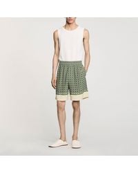 Sandro - Patterned Floaty Bermuda Shorts - Lyst