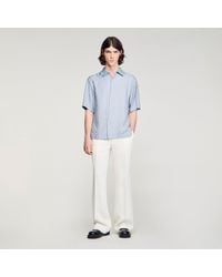 Sandro - Square Cross Loose-Fit Shirt - Lyst