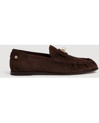 Sandro - Mocassins en cuir suède à fermoir - Lyst