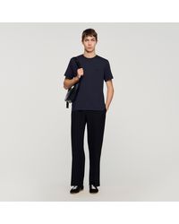 Sandro - T-Shirt With Double S Patch - Lyst