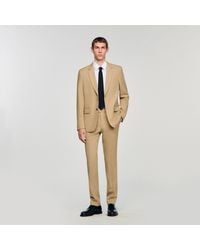 Sandro - Wool Suit Jacket - Lyst