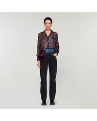 Sandro - Patterned Silk Shirt - Lyst
