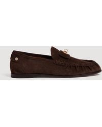 Sandro - Suede Loafers With Clasp - Lyst