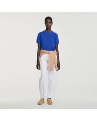 Sandro - Wool Jumper With Logo - Lyst