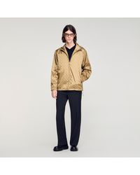 Sandro - Square Cross Nylon Jacket - Lyst