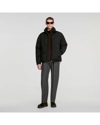 Sandro - Zip-Up Tech Fabric Puffer Jacket - Lyst