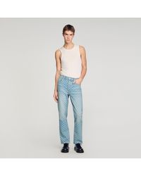 Sandro - Regular-Fit Square Cross Jeans - Lyst