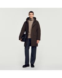 Sandro - Zip-Up Hooded Parka - Lyst