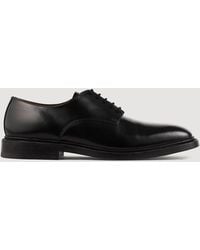 Sandro - Glazed Leather Derbies - Lyst