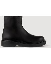 Sandro - Zipped Leather Ankle Boots - Lyst