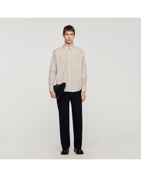 Sandro - Striped Cotton Shirt - Lyst