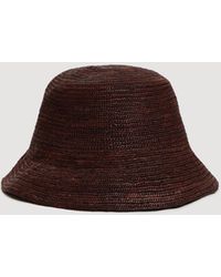 Sandro - Crochet Raffia Bucket Hat - Lyst