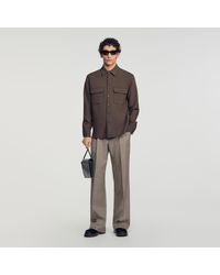 Sandro - Shirt With Patch Pockets - Lyst
