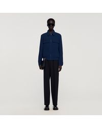 Sandro - Textured Zip-Up Jacket - Lyst