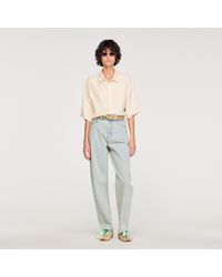 Sandro - Square Cross Loose-Fit Shirt - Lyst