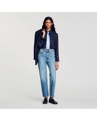 Sandro - Cotton Shirt With Wide Cuffs - Lyst
