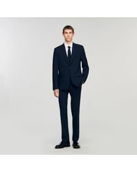 Sandro - Wool Suit Jacket - Lyst