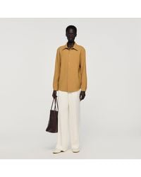 Sandro - Long-Sleeved Jersey Shirt - Lyst