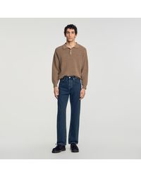 Sandro - Jean regular délavé - Lyst