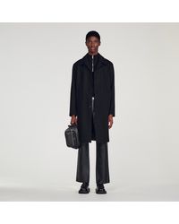 Sandro - Wool And Cashmere Coat - Lyst