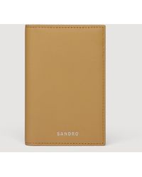 Sandro - Grained Leather Card Holder - Lyst
