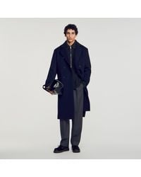Sandro - Double-Breasted Wool-Cashmere Coat - Lyst