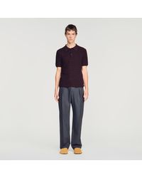 Sandro - Polo en maille éponge - Lyst