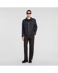Sandro - Straight Zip-Up Jacket - Lyst