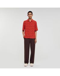 Sandro - Chemise fluide imprimé corde - Lyst