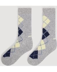 Sandro - Rhinestone Argyle Socks - Lyst