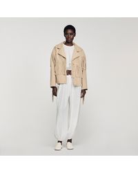 Sandro - Fringed Suede Jacket - Lyst